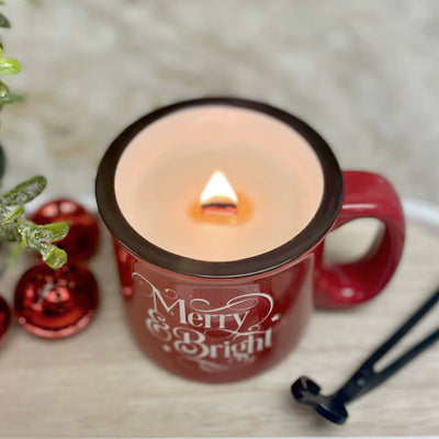 Wild Oats Interiors Holiday candle mug