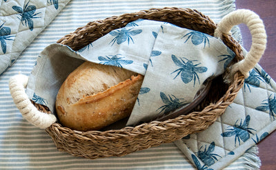 Wild Oats Home Decor Farmhouse Cottage Bread Basket